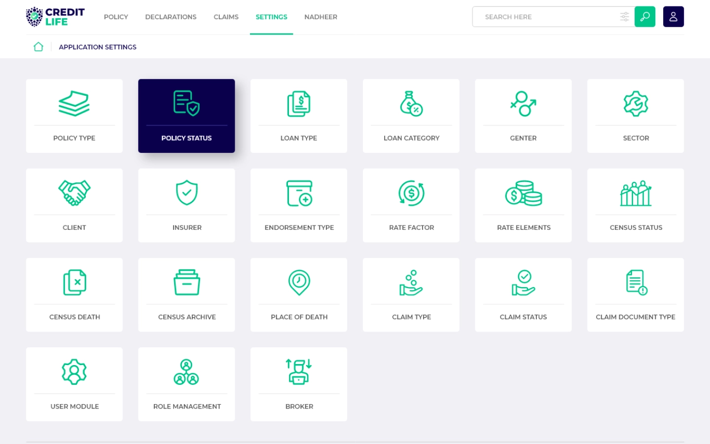Credit Life census management and automated claim processing
